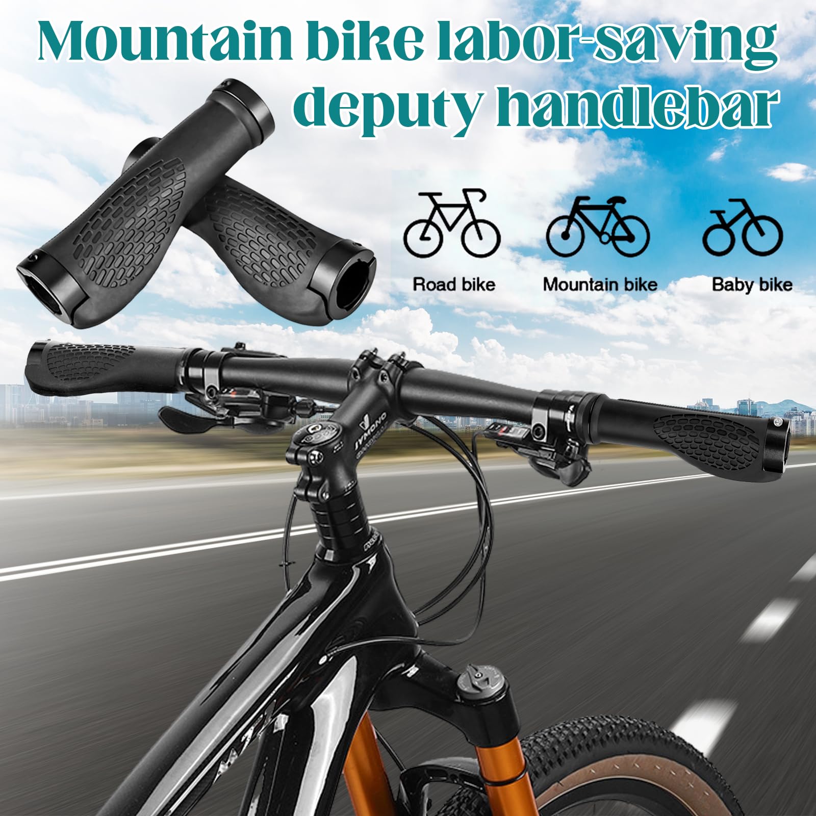 Manopole Bici Ergonomiche Antiscivolo - Con Doppia Serratura, Per MTB, City Bike E Trekking - Foto 10