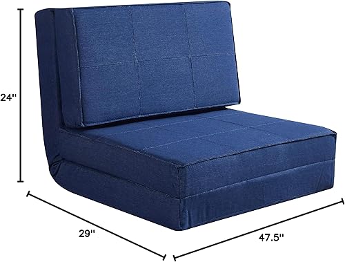 Miniatura 3 de Urban Lifestyle Ultra Suede - Silla abatible convertible, color verde azulado verde azulado,Rosa (Blush),Arco iris,Negro -,Marrón,Carbón