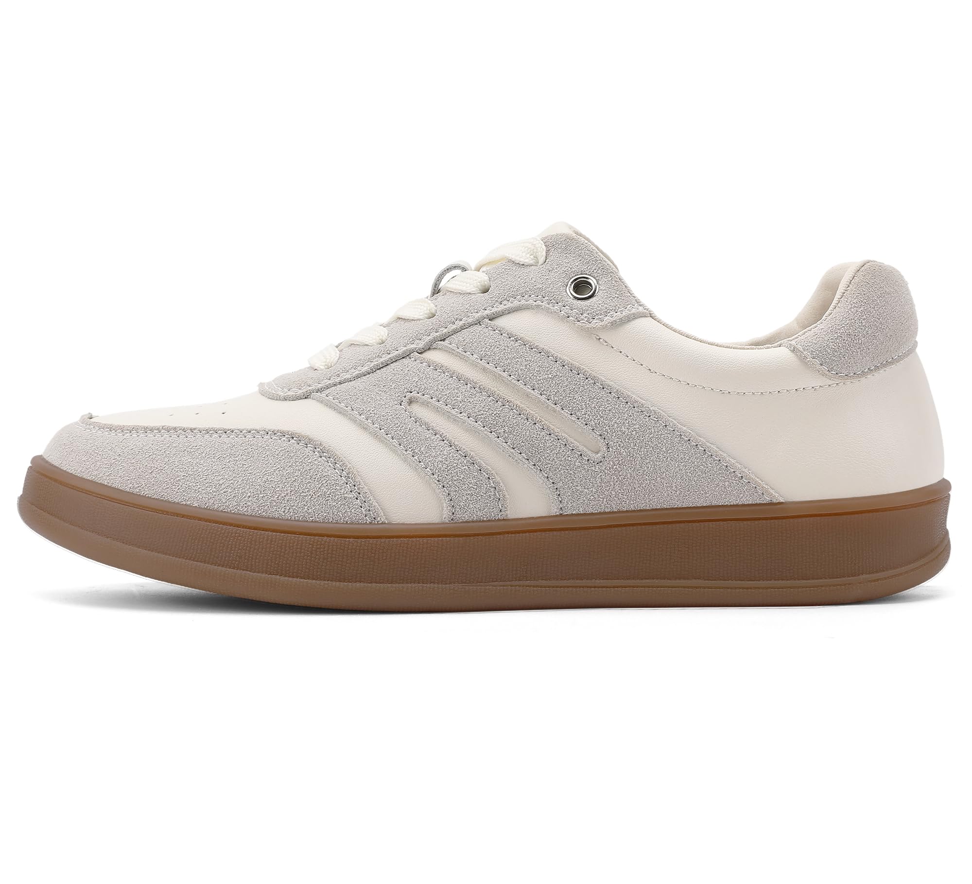 Women's Retro Tennis Sneakers, Genuine Leather Casual Court Shoes