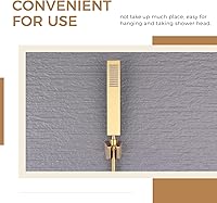 Vista 7 de Soporte de ducha de mano con dos ranuras, colgador de manguera de cabezal de ducha de mano, soporte de mango de rociador de bidé de plástico ABS