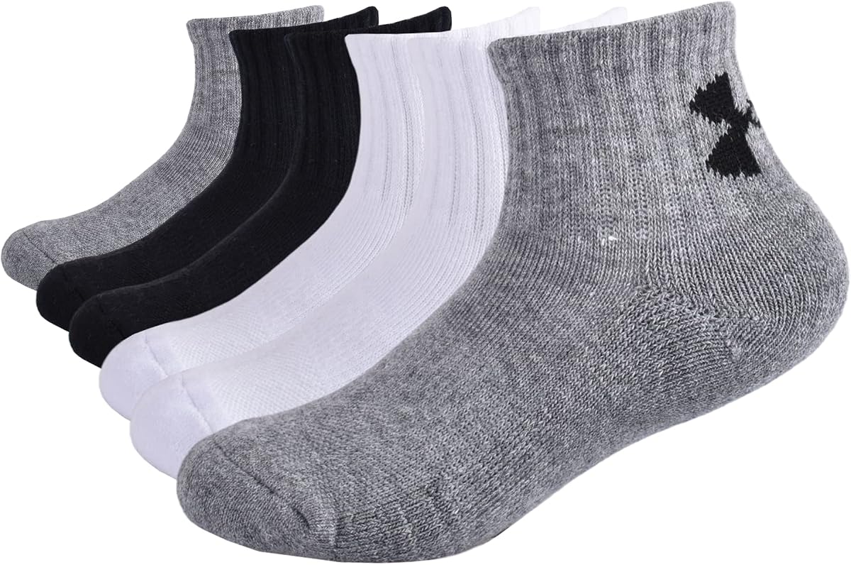 Calcetines de cuarto de paquete múltiple para niños