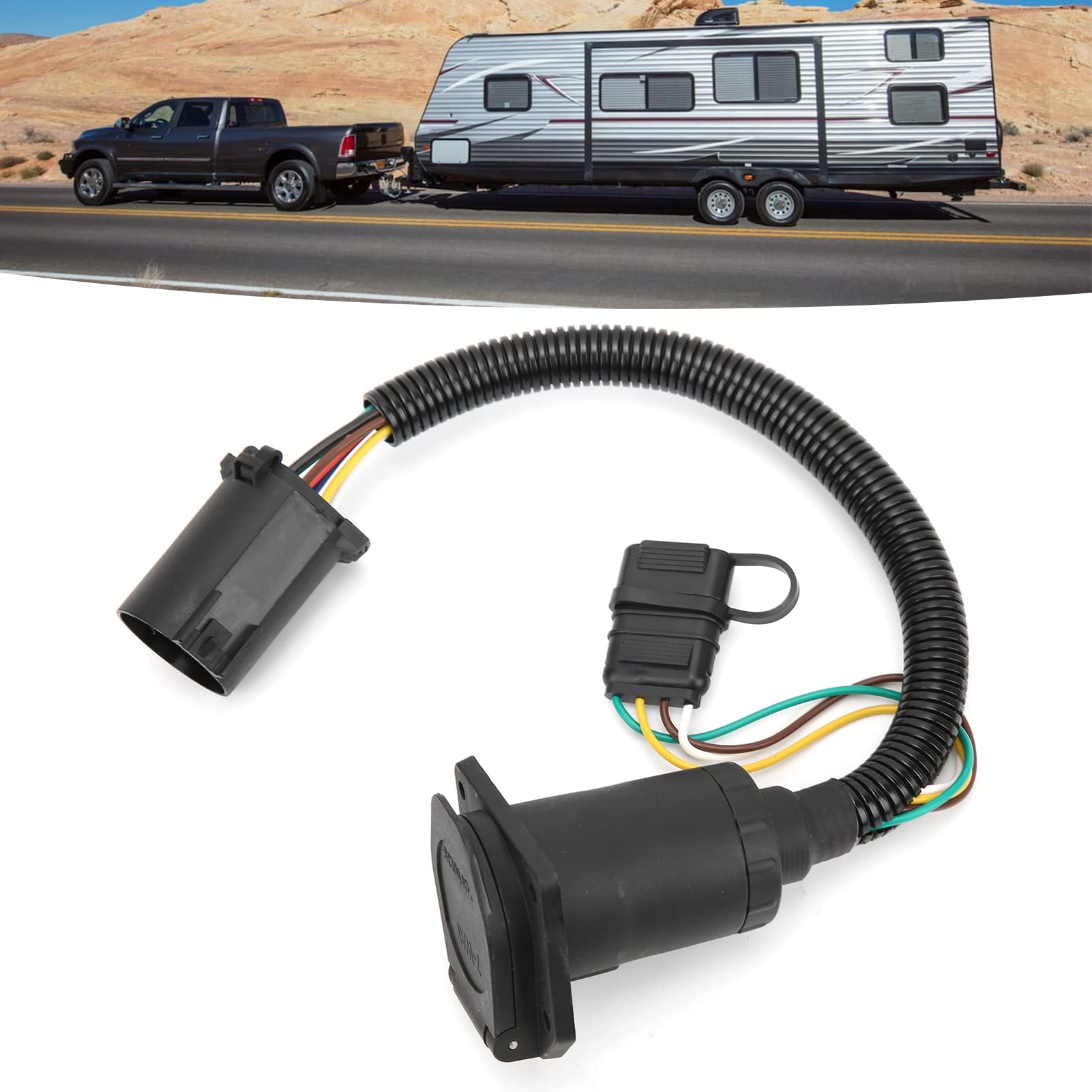 Nilight USCAR Pin to Pin Trailer Wiring Harness Standard Way USCAR Plug