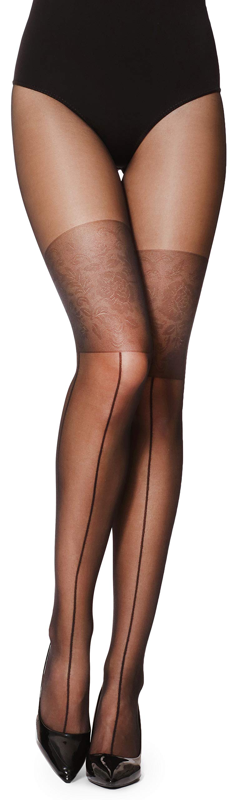 Merry Style Strumpfhosen Damen gemustert Netz Muster Rautenmuster 20 DEN GI1104