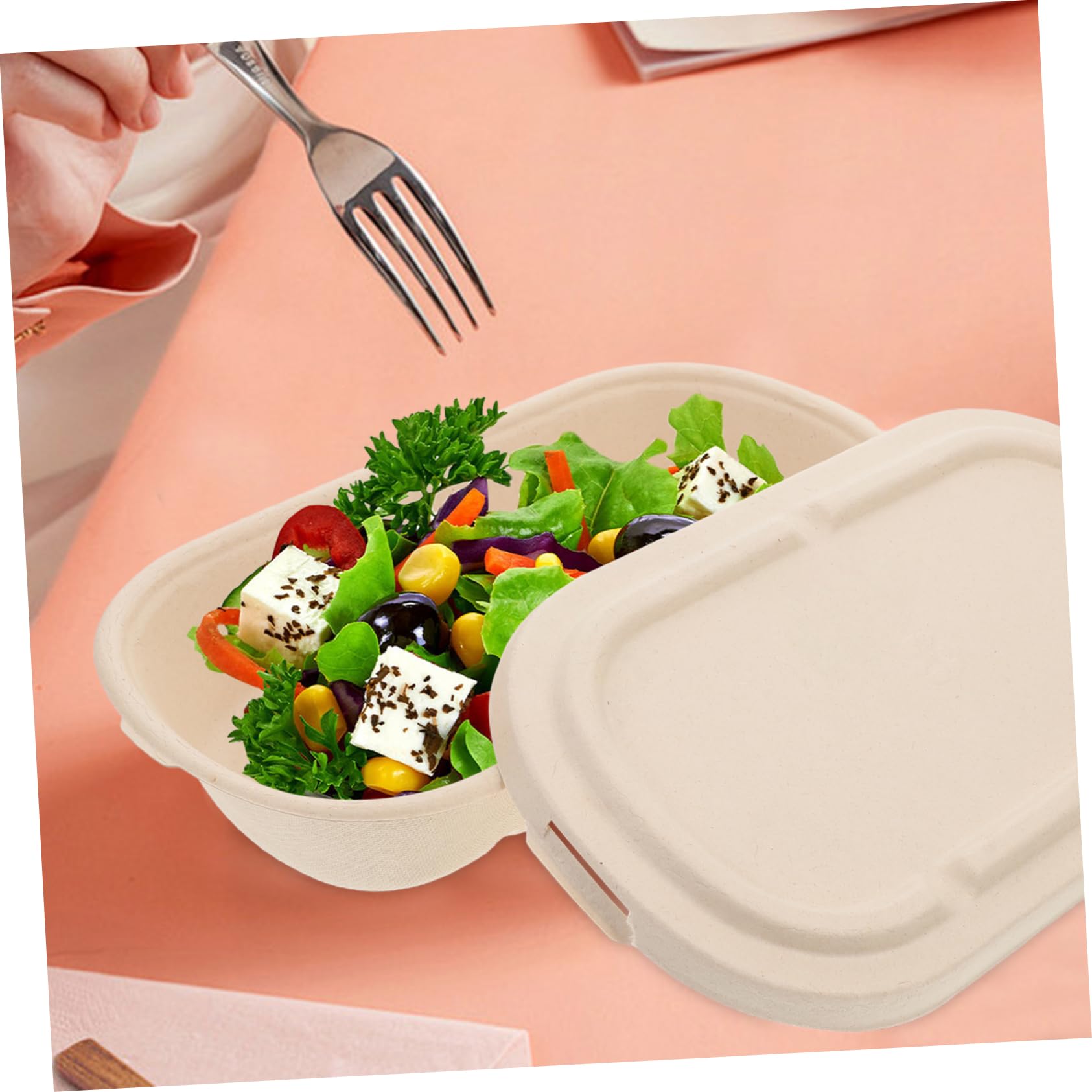 25 Set Carta Pulp per Takeout e Meal Prep per Insalate e Sushi