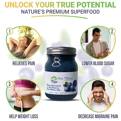 Miniatura 4 de Gel de musgo marino  Cosechado salvaje auténtico sin OMG, vegano, keto, paleo, crudo, todo natural, sin conservantes, añadir a batidos, sopas y más