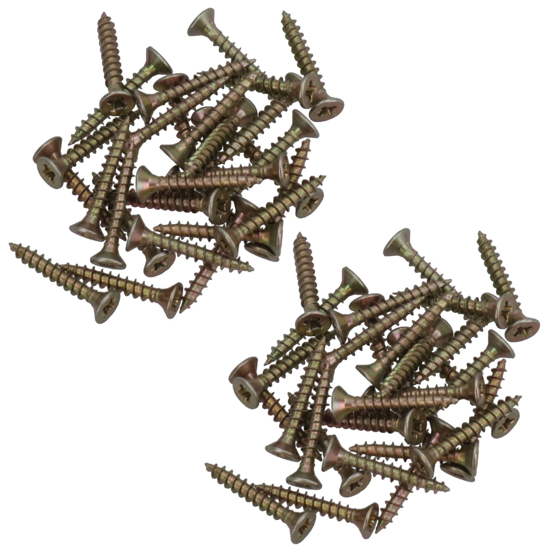 Ab Tools 3Mm X 20Mm Countersunk Wood Chipboard Screw Fasteners Pz1 Drive 60Pc