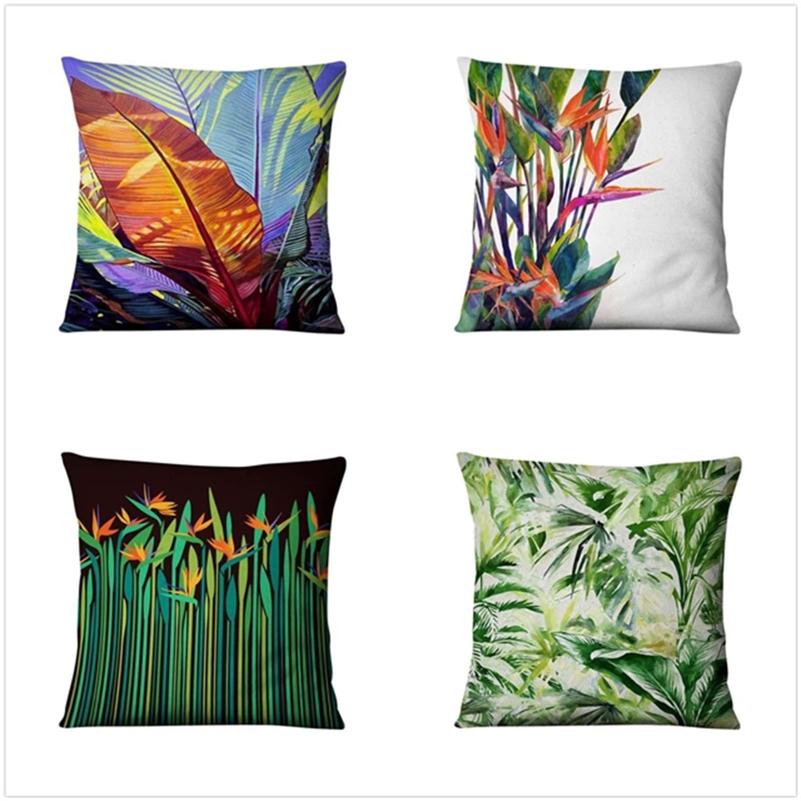 Poszewka na poduszkę 65 x 65 cm, zestaw 4 szt., styl boho, dekoracja do salonu, sypialni, pokoju, poszewka na poduszkę z ukrytym zamkiem błyskawicznym, poduszka na kanapę, na sofę, Boże