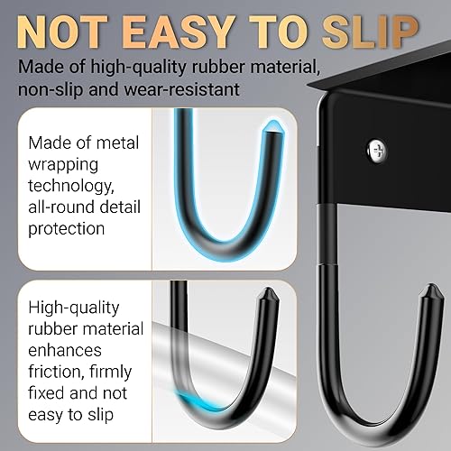 Miniatura 4 de Colgador de pared para tabla de planchar, mejorado con bandeja de almacenamiento, colgador de lavandería, color negro