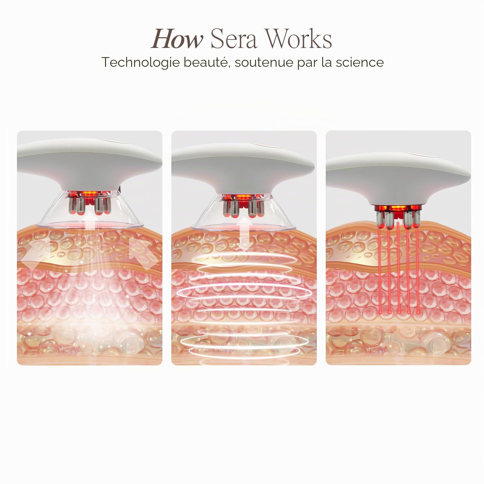 SERA Vacuum Body Contour par Project E Beauty | EMS | Thérapie par lumière LED | Tonifie et raffermit | Sculpte et sculpte | Améliore la circulation et le drainage |