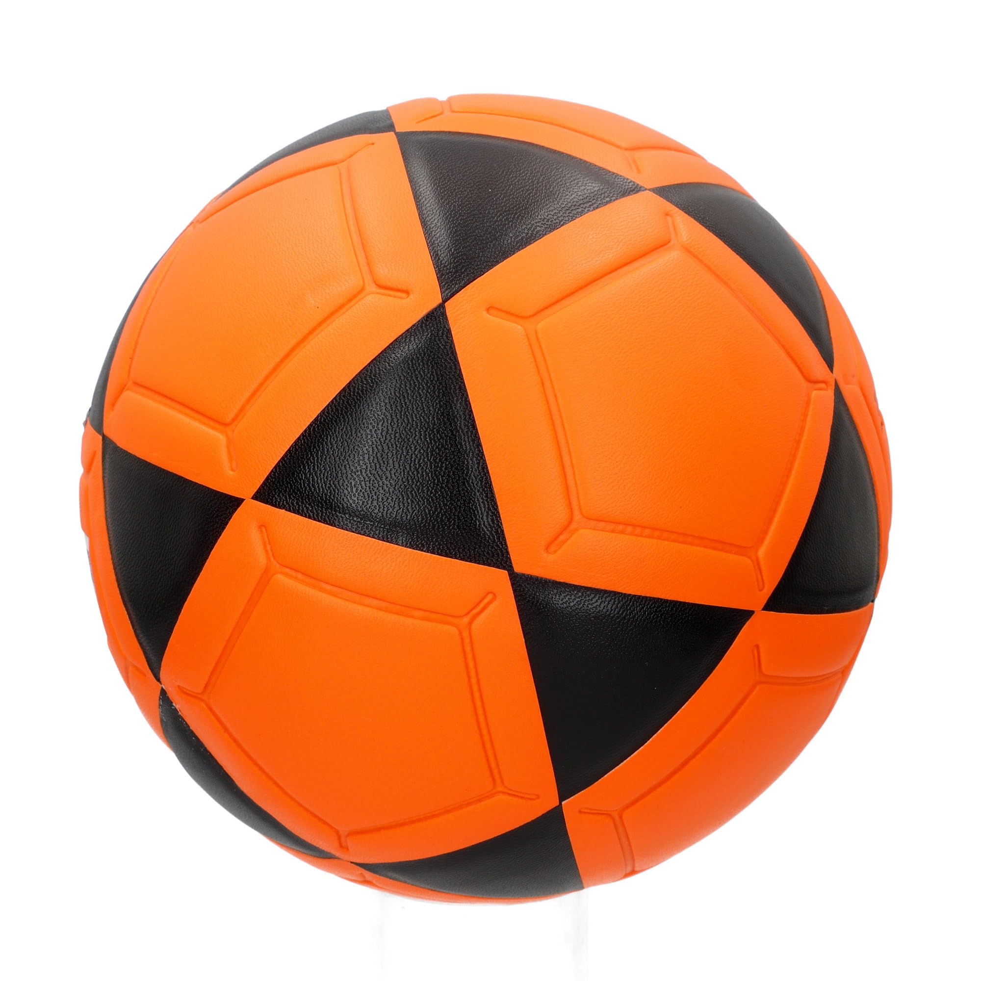 AKTIVE Balón de Fútbol Sala PVC Talla 3 230-250g D18 cm Naranja y Negro