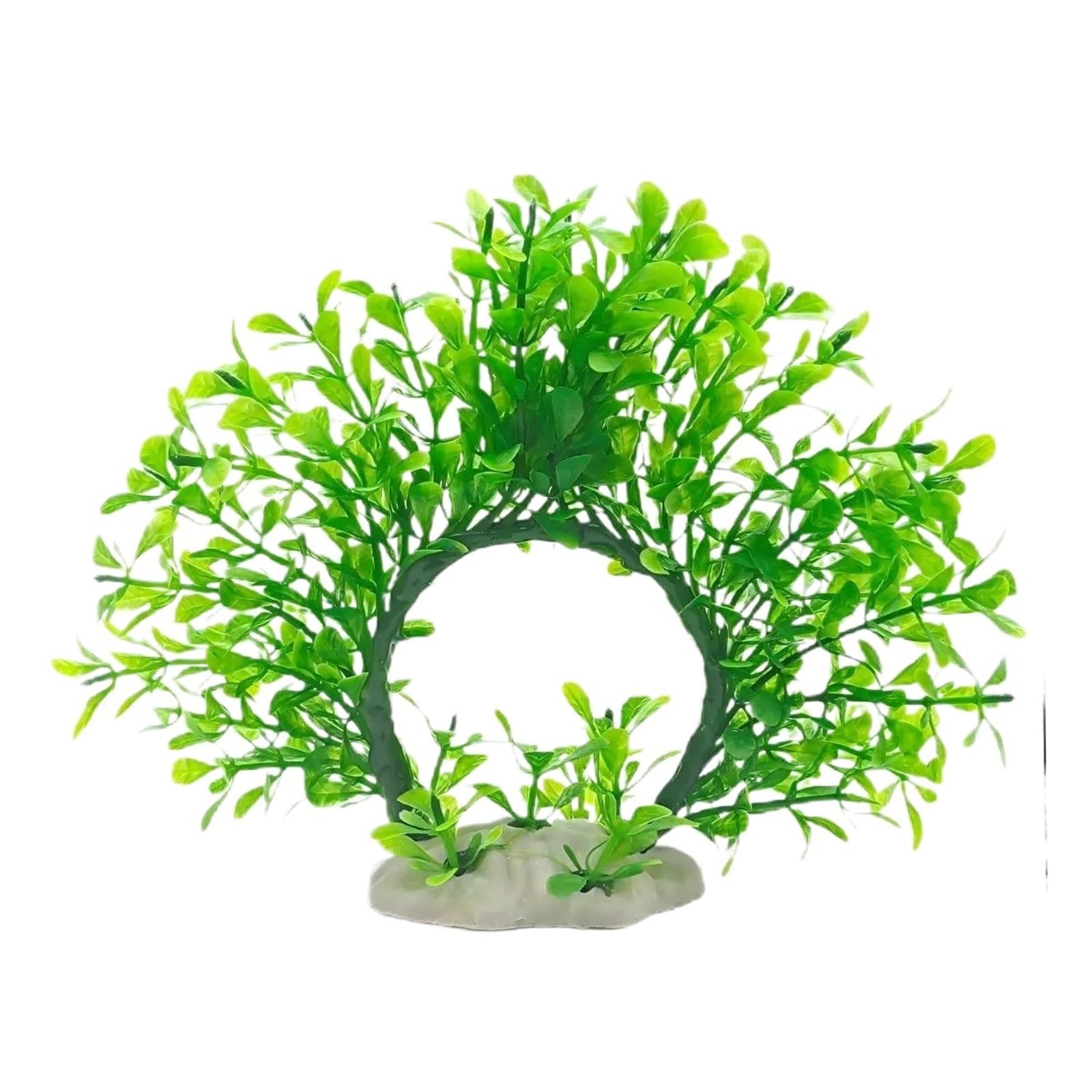 UULIMAXONT Simulated aquarium plants, 17cm Simulated Aquatic Fish Tank Wreath Decor Multicolor
