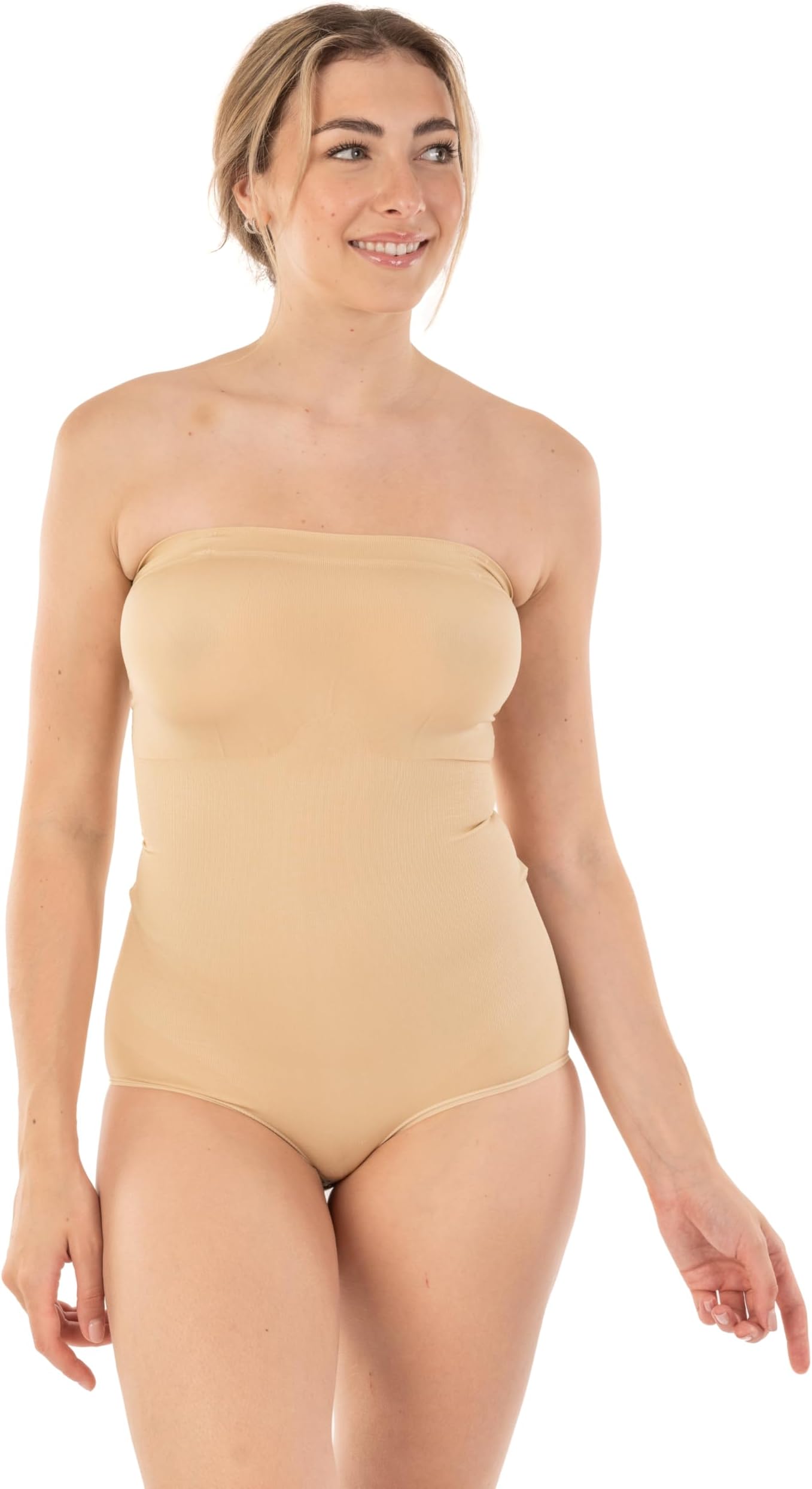 SEAMLESS SHAPEWEAR TUMMY CONTROL BODYSUIT For Women Sculpting Body Shaper Snatched Waist Trainer Full Brief Removable Straps