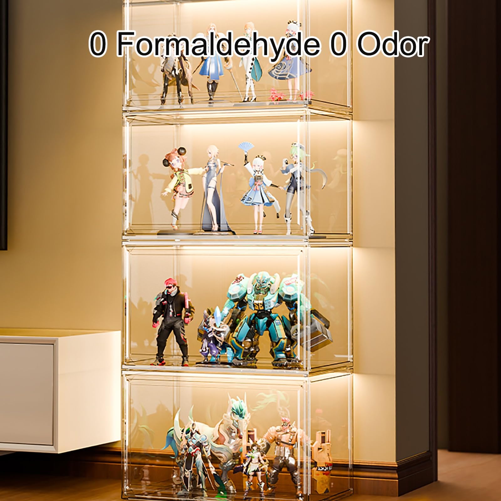 キュリオケース　フィギュアケース　クリアケース ワケアリ】フィギュアケース 4個 アクリルケース クリアケース