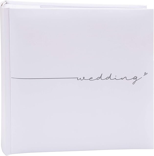 Kenro Fleur White Wedding Memo Photo Album for 200 Photos 6x4 Inch / 10x15cm  FLR201