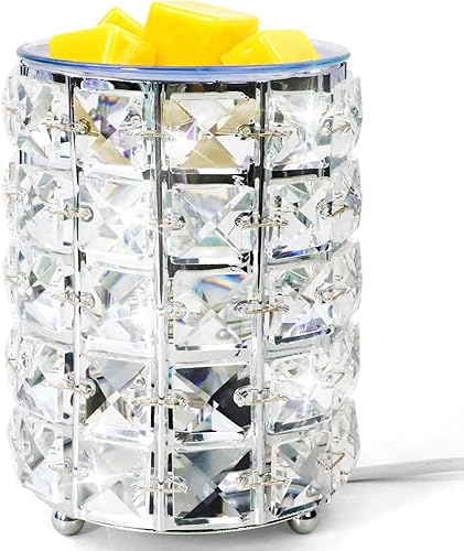 STRN Calentador de cera de cristal, quemador eléctrico de cera para cubos de cera, regalos del día de San Valentín, decoración de fragancia para