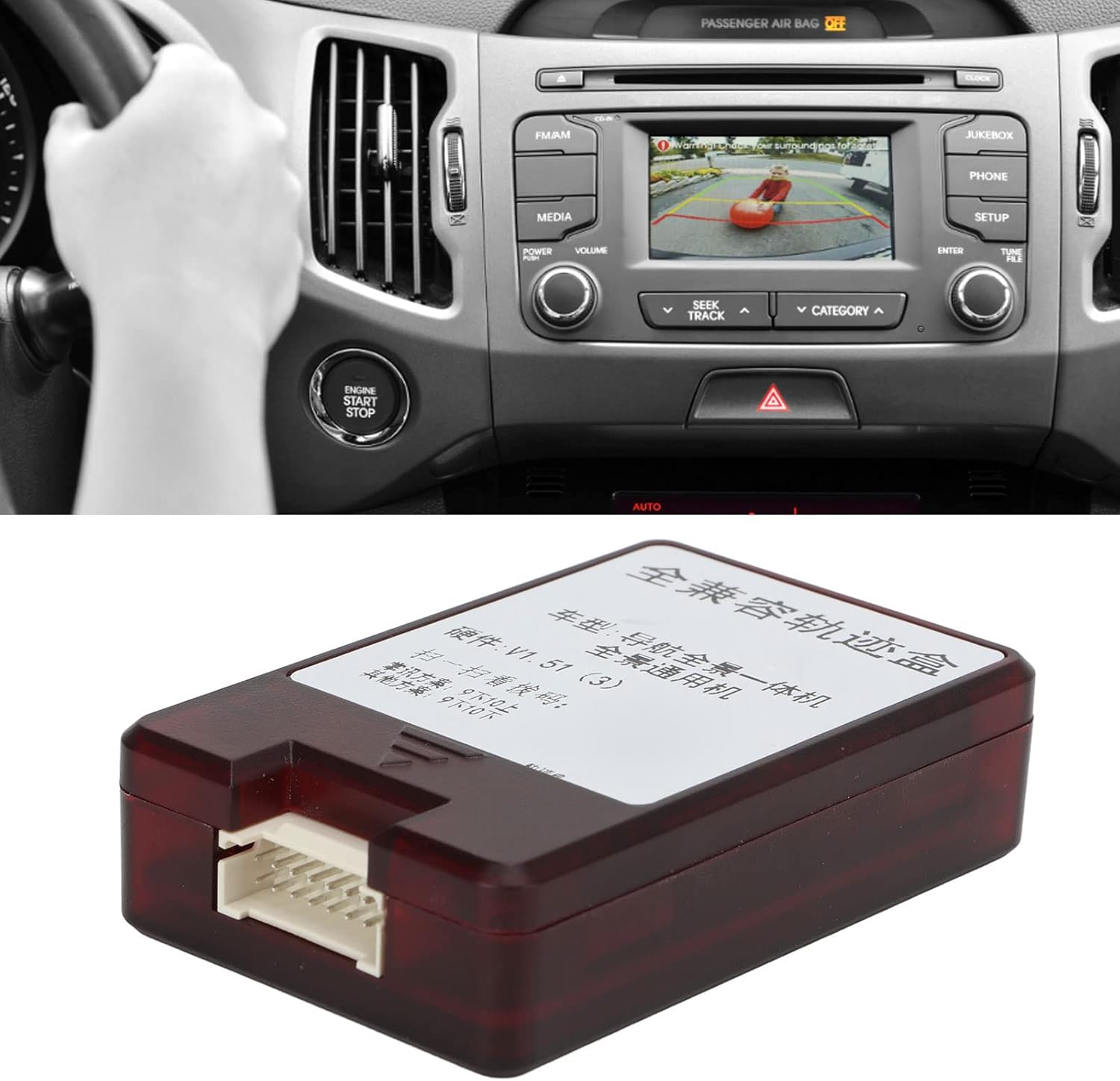 360° Panoramic Rearview Camera Control Box Universal DVR System Car Safety Monitoring