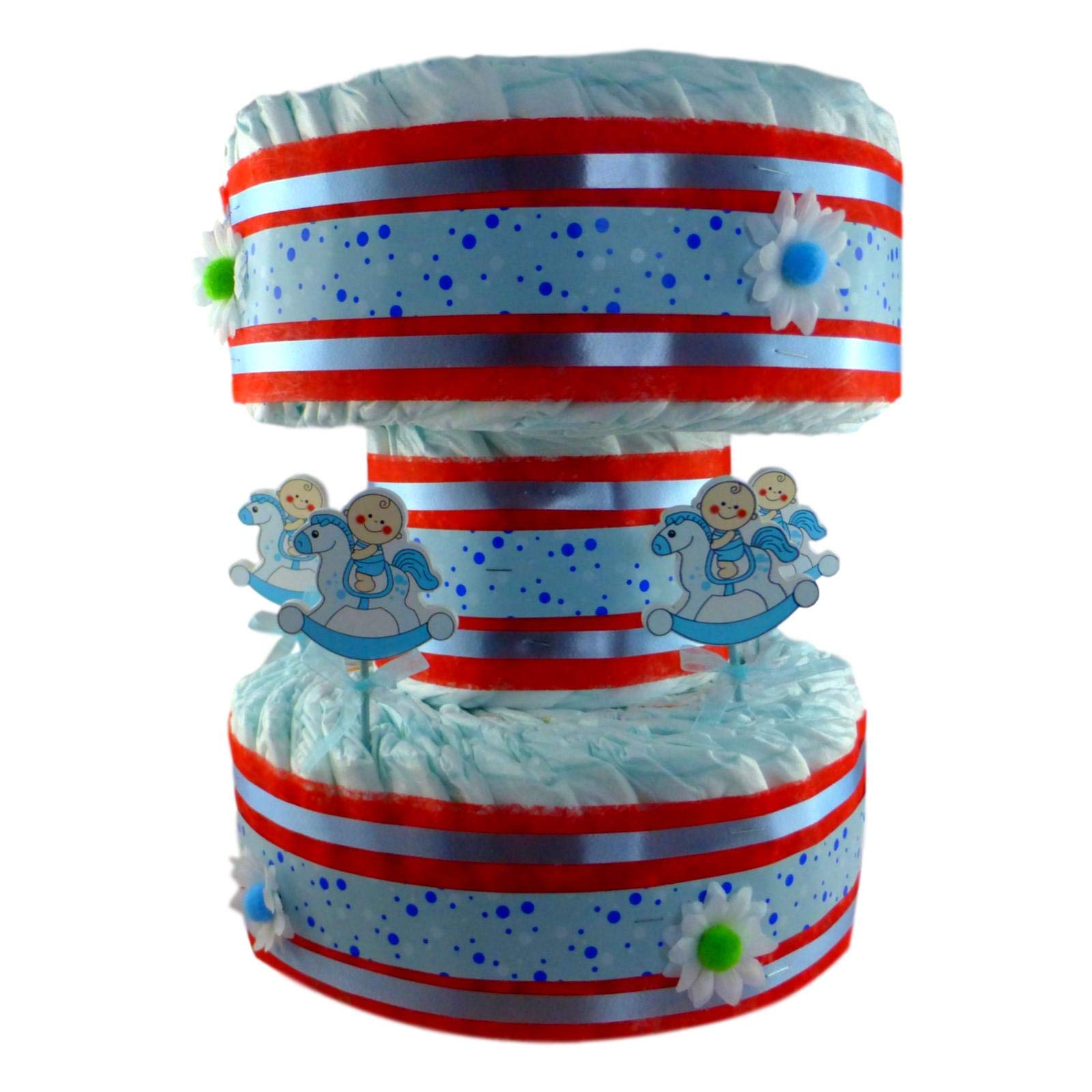 Torta pannolini giostra bambino