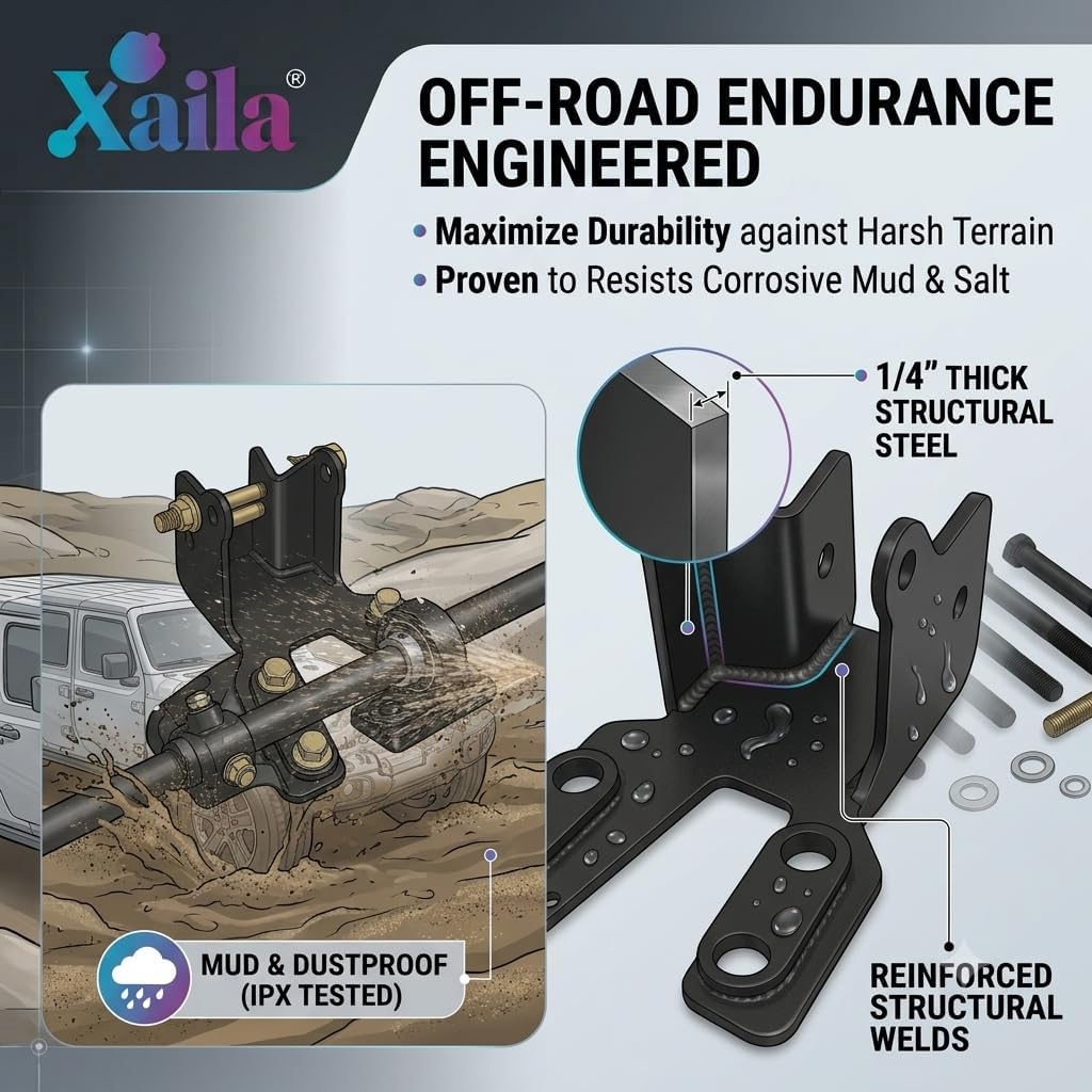 Xaila Steering Sector Shaft Brace Replacement for Jeep Wrangler JL