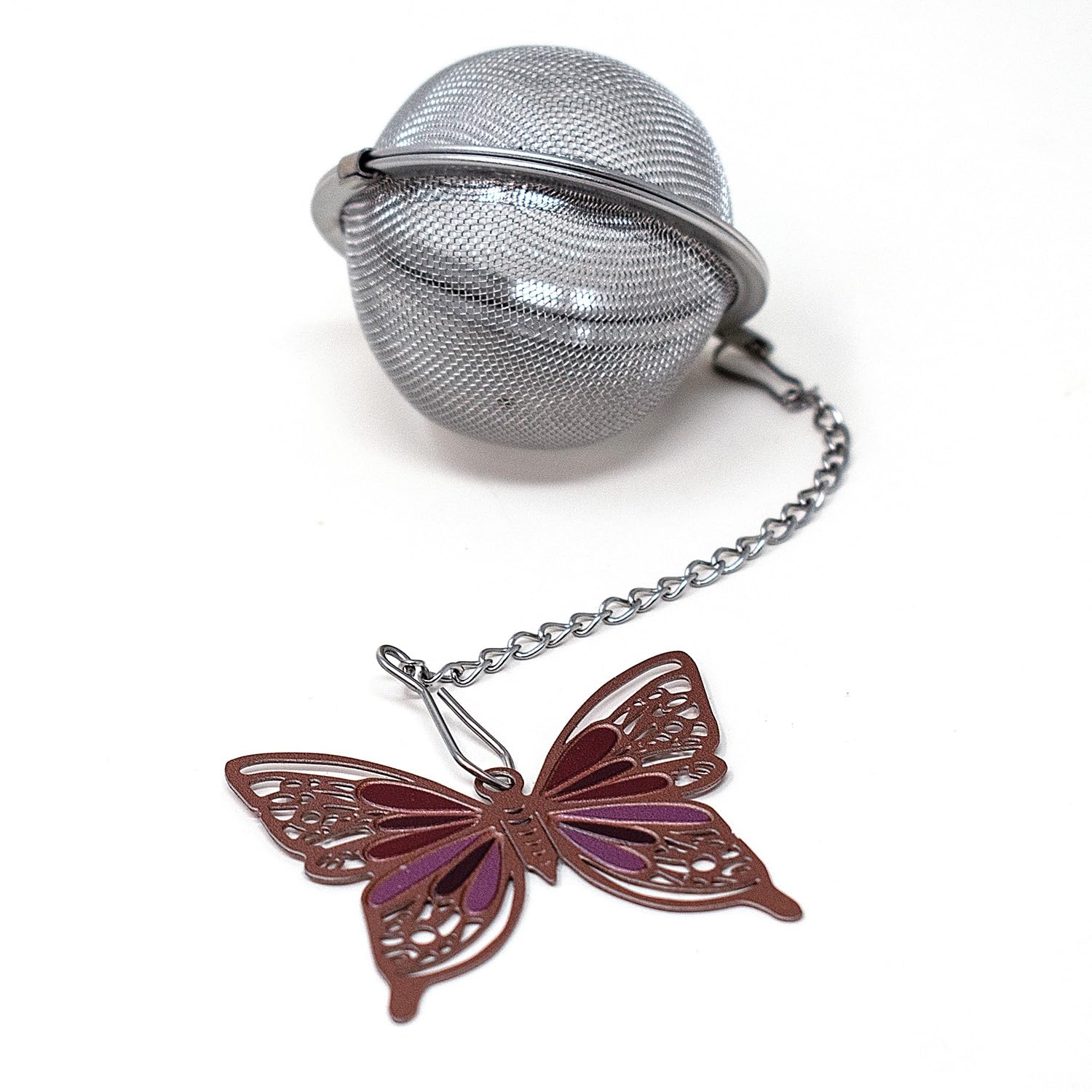 Norpro Tee-Ei aus Netzstoff mit Schmetterlingsanhänger, 5,1 cm, Edelstahl