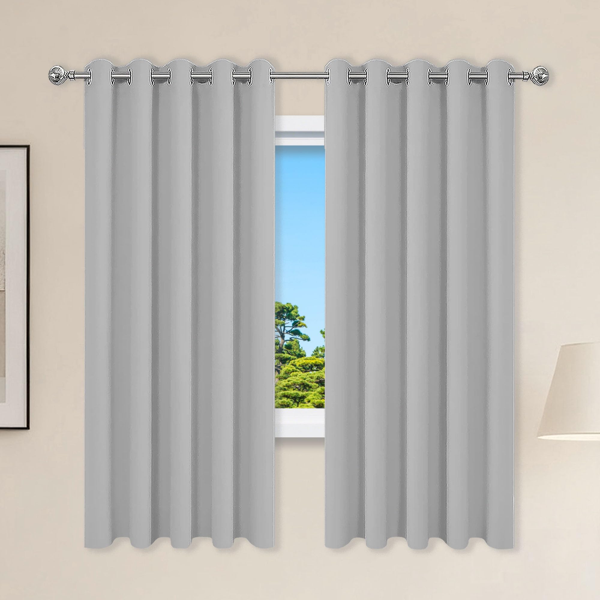 Rideau installation facile 350x300 cm occultant et thermique pour maison