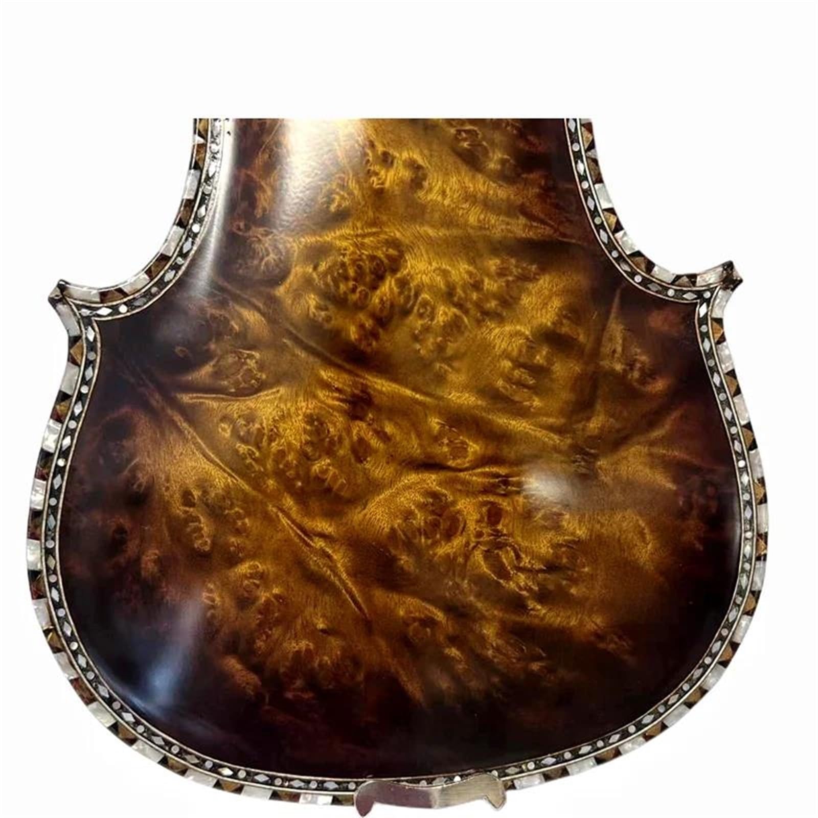 Violino Set Master in legno d'acero 4/4 nervature per violino e intarsio sul manico, bel suono della conchiglia, chiaro e melodioso