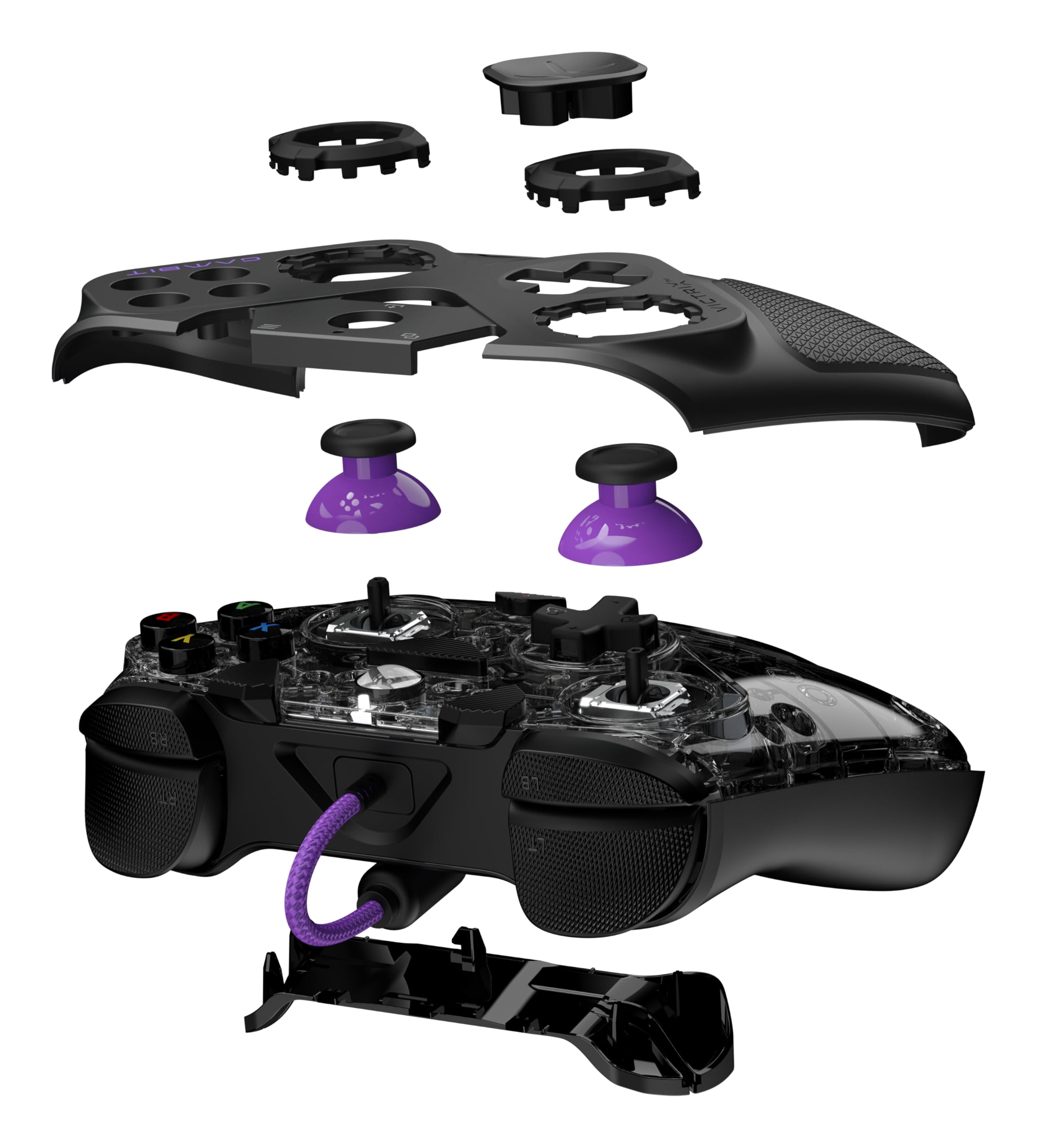 Turtle Beach Victrix Gambit Prime Wired Tournament Controller Licensed for Xbox Series X|S, Xbox One & PC - Swappable Thumbsticks, Rapid Fire Triggers, Remappable Buttons, Customizable Functions