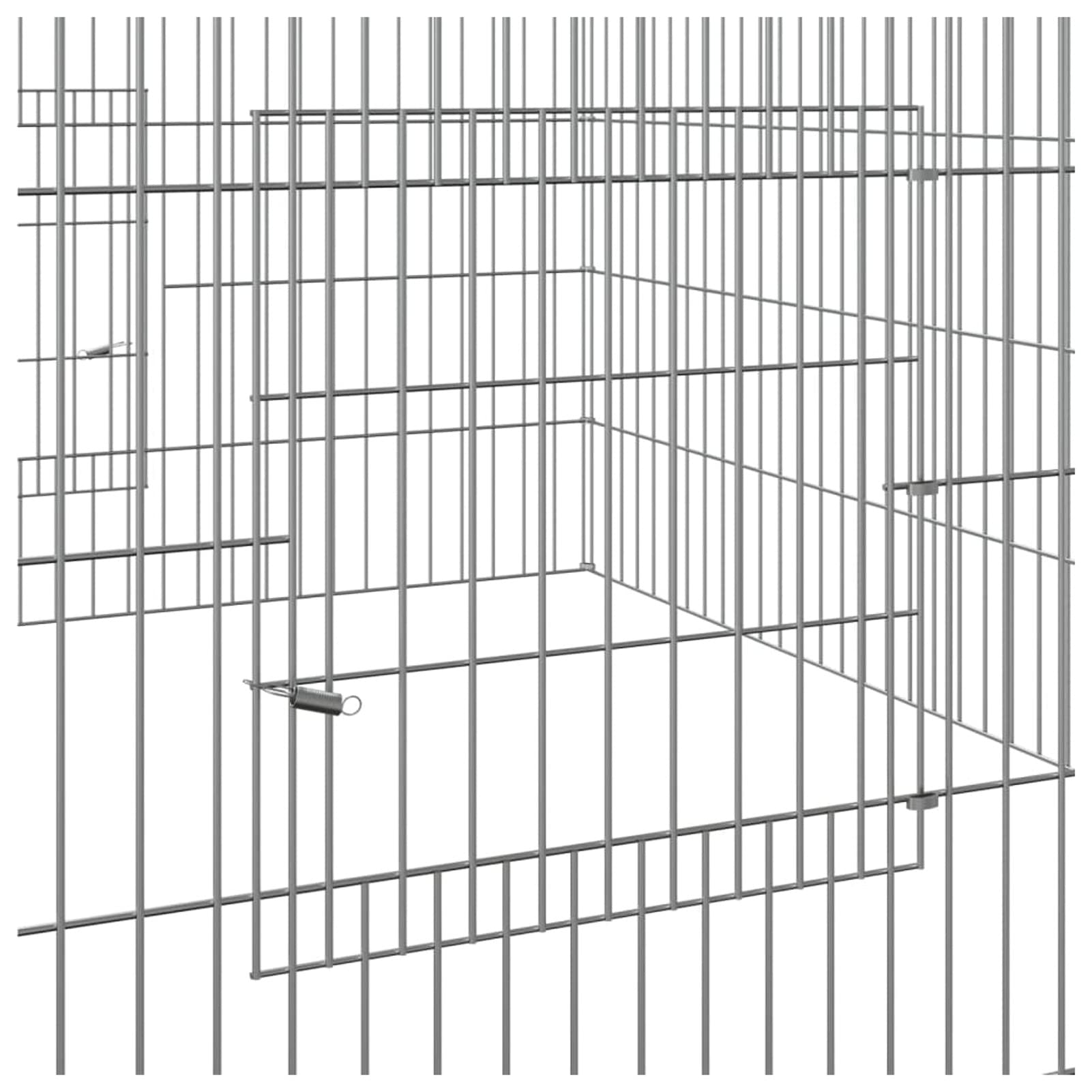 ShGaxin Jaula para Conejos Hierro galvanizado 110x110x55 cm, Jaula Cobaya, Corralito para Perros, Vallas para Perros, Valla para Mascotas, Recinto para Conejos - SPU:171562
