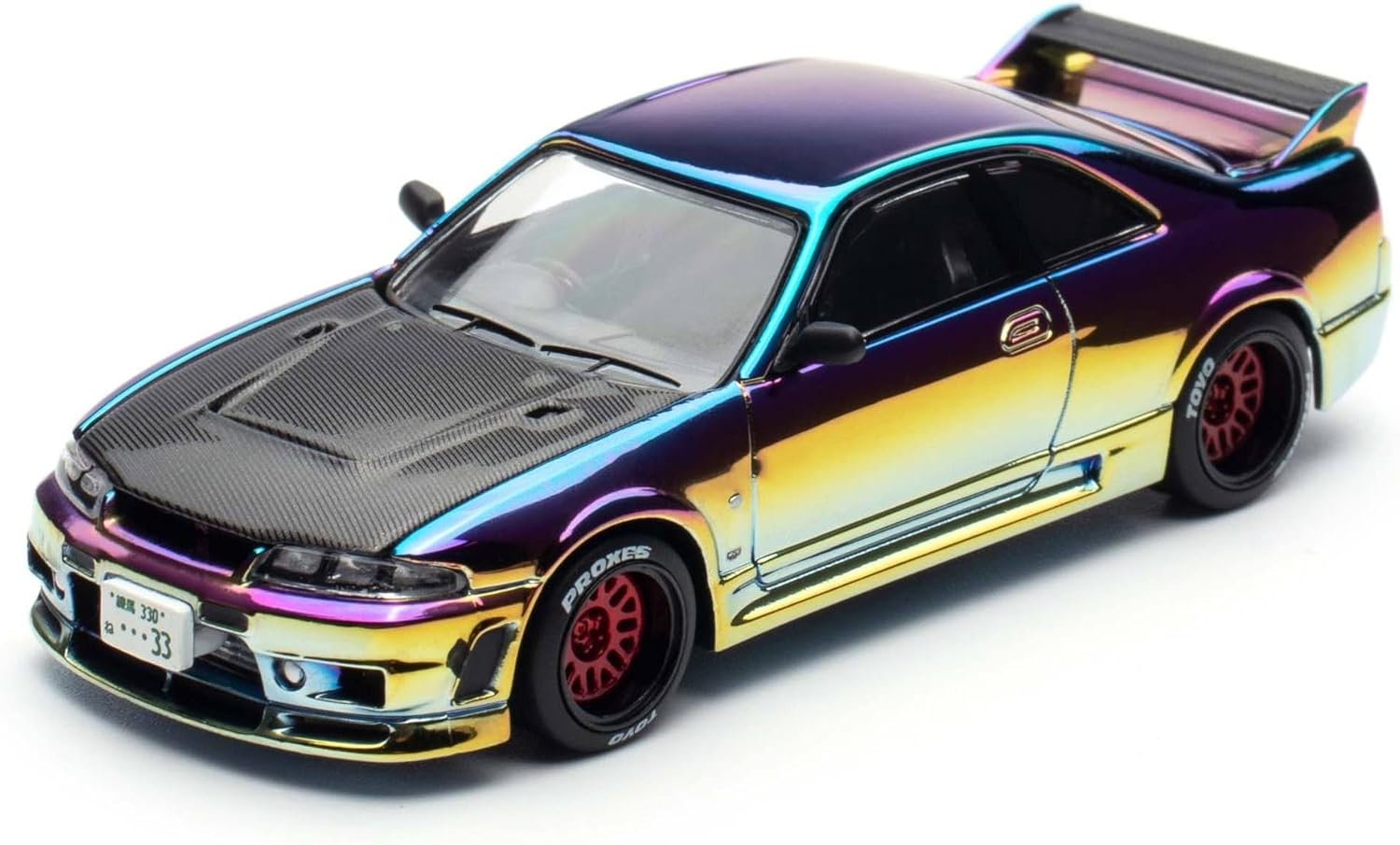 1:64 Diecast Collectibles Model Car Compatible with Nissan Skyline GT-R R33 Magic Color APAxpo 2025 Limited Edition by Pop Race Xcartoys PR640427