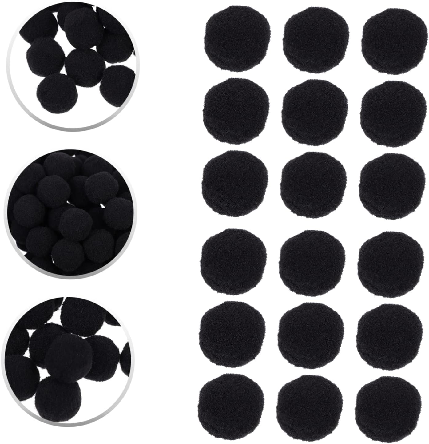 Homoyoyo 500 Pcs Assorted DIY Pom Poms Fluffy Fuzzy Craft Balls for Boys and Girls Crafts Clothing Decoration and Creative DIY Projects