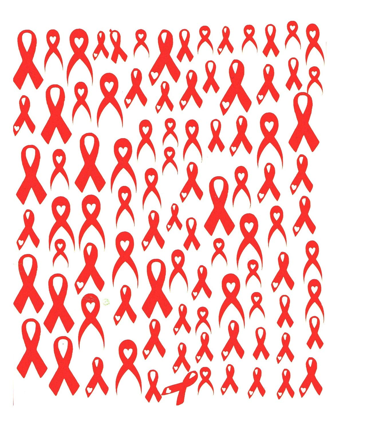 Multiple sclerosis (MS) Awareness Collection (Multiple sclerosis M.S Orange Ribbon Nail Stickers)