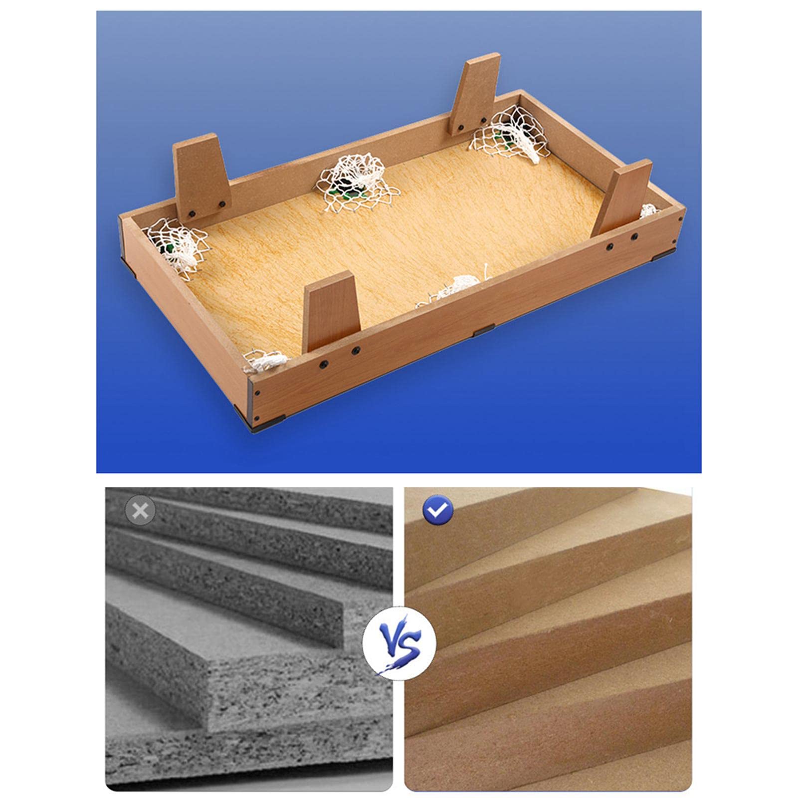 Set da Biliardo Portatile per Interni, Gioco con Gesso, Triangolo in Legno, Biliardo da Tavolo Interattivo per Camera da Letto, Adulti E Bambini