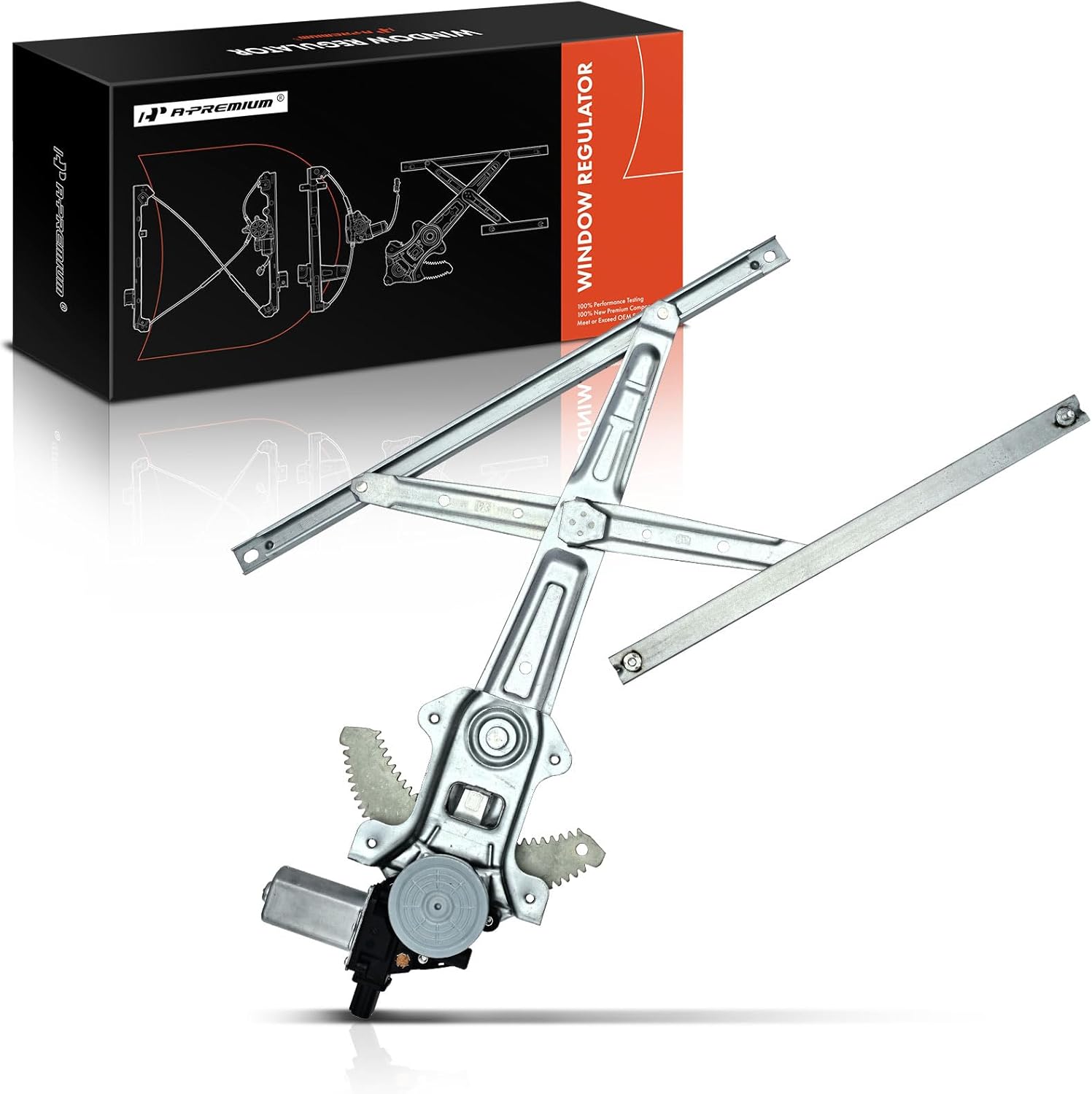 A-Premium Front Right Passenger Side Electric Power Window Regulator with Motor Compatible with Honda Odyssey 2011-2017