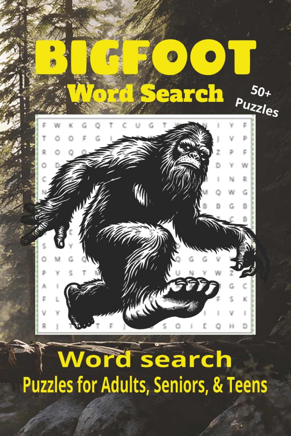 Bigfoot Word Search: Bigfoot Word Search Puzzles for Adult, Seniors, and Teens