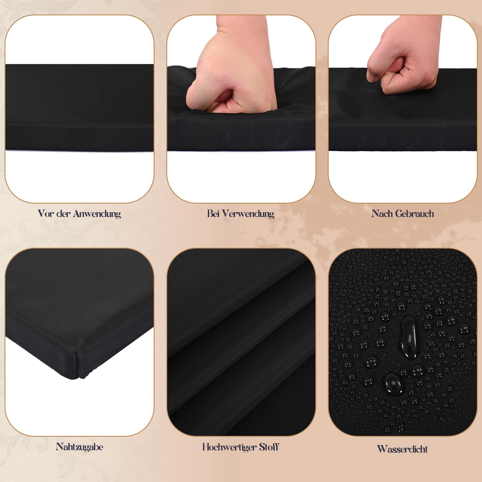 Confezione Da 2 Cuscini Per Panca Da Birra (imbottiti) E 1 - Foto 3