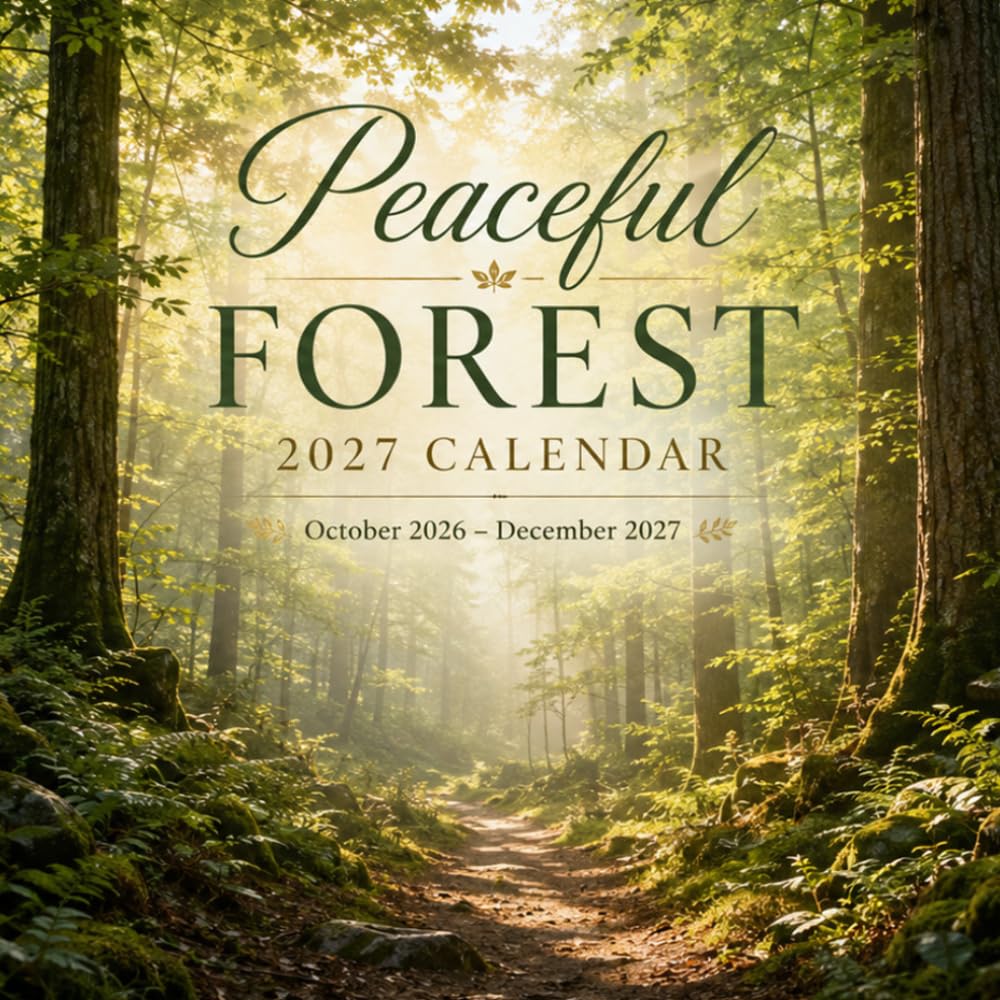 Cozy Cottage Calendar 2027: 15 Months: October 2026 – December 27 Planner