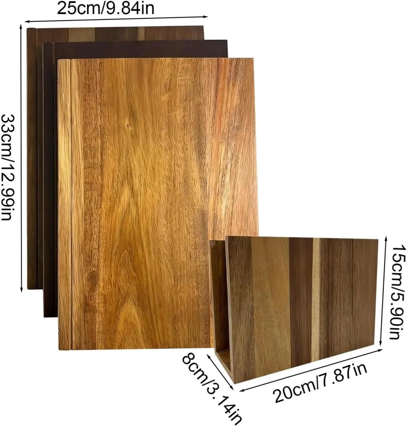 Cutting Boards Kitchen 3 Pieces Book Shaped Thickened Chopping Boards Kitchen Cheese Meat Vegetables