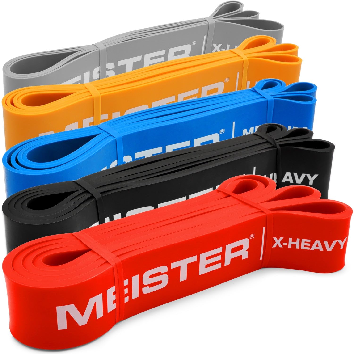 Meister X Band a Larghezza Comfort 41" x 2" Fasce di Resistenza – Fasce Loop Extra Larghe Premium