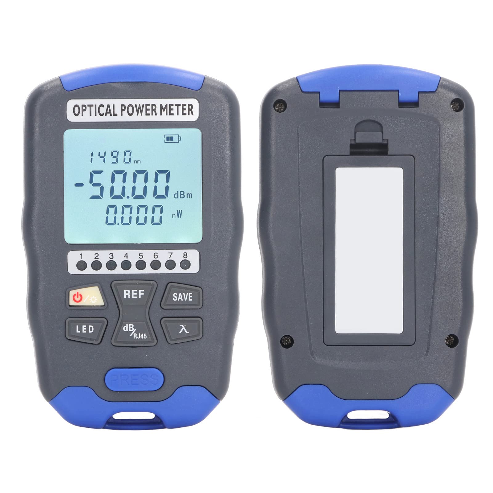 Glasfaser-Leistungsmesser 50 km Optischer Kabeltester VFL-Visualisierungsfehlerorter AUA DC50 (-50~+26dBm)