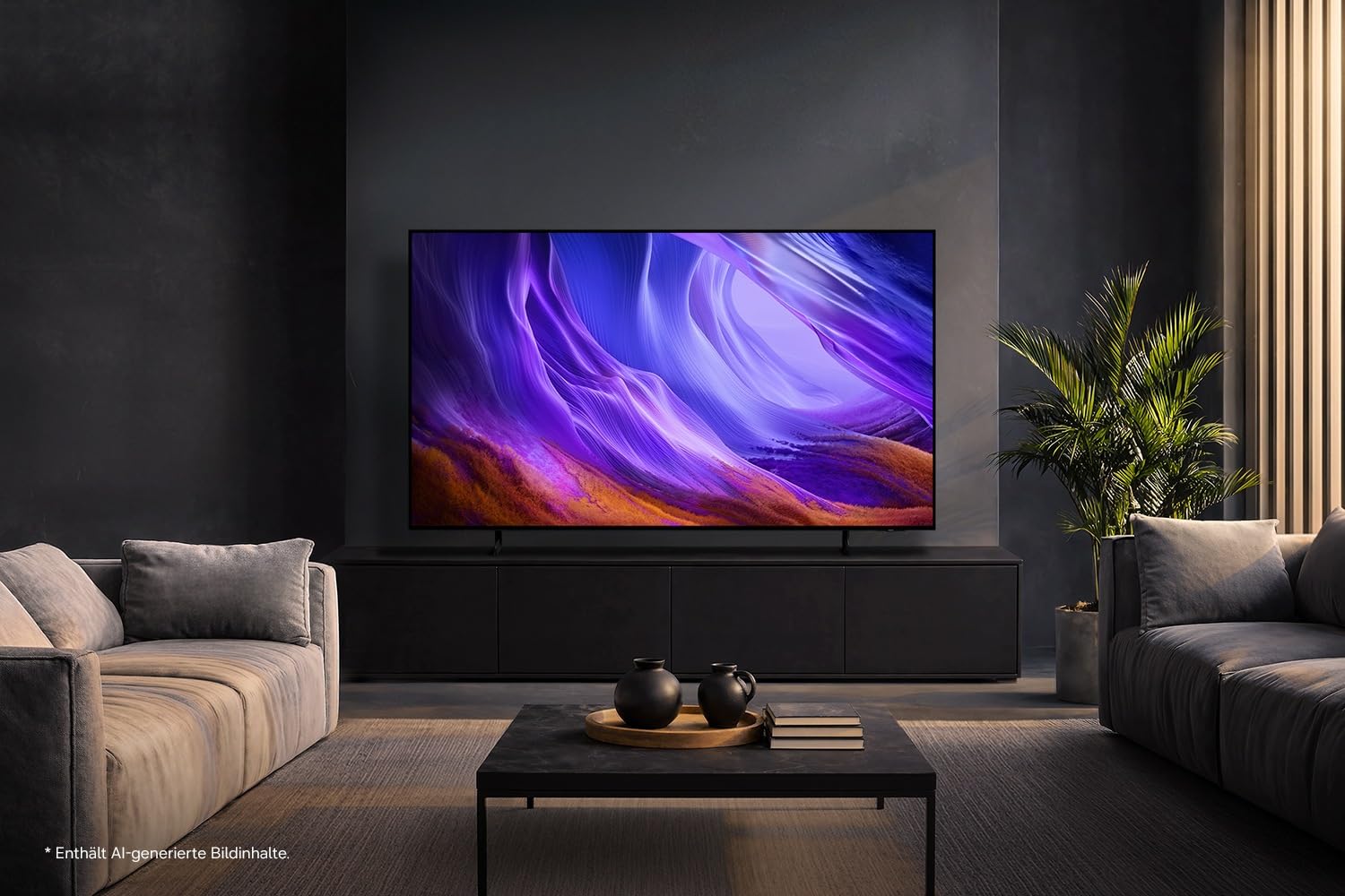 Samsung OLED S85H 4K 48 pulgadas TV hasta 120 Hz, antirreflejos con Glare Free, diseño FloatLayer OLED con marco de metal, montaje en pared al ras Dolby Atmos, AI Companion, Smart TV