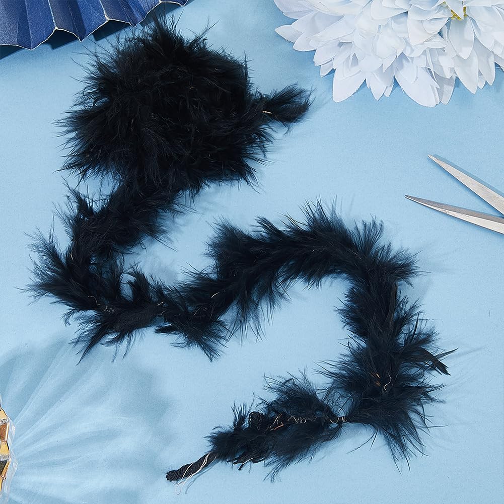 Boa De Plumas De 180 Cm Y 50 G, Estilo Años 20 Y Gatsby, Perfecta Para Carnaval, Halloween, Fiestas Temáticas Y Cosplay