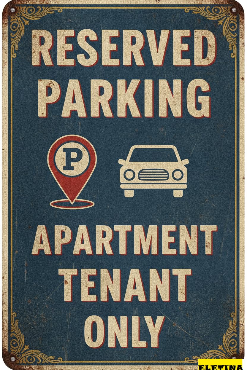 Personalized Sign for Man Cave Warning Reserved Parking Apartment Only Metal Tin Caution Notice Metal Iron Painting Road Street Outdoor Yard Floor 8x12in Business Metal Art Private Property Decorative