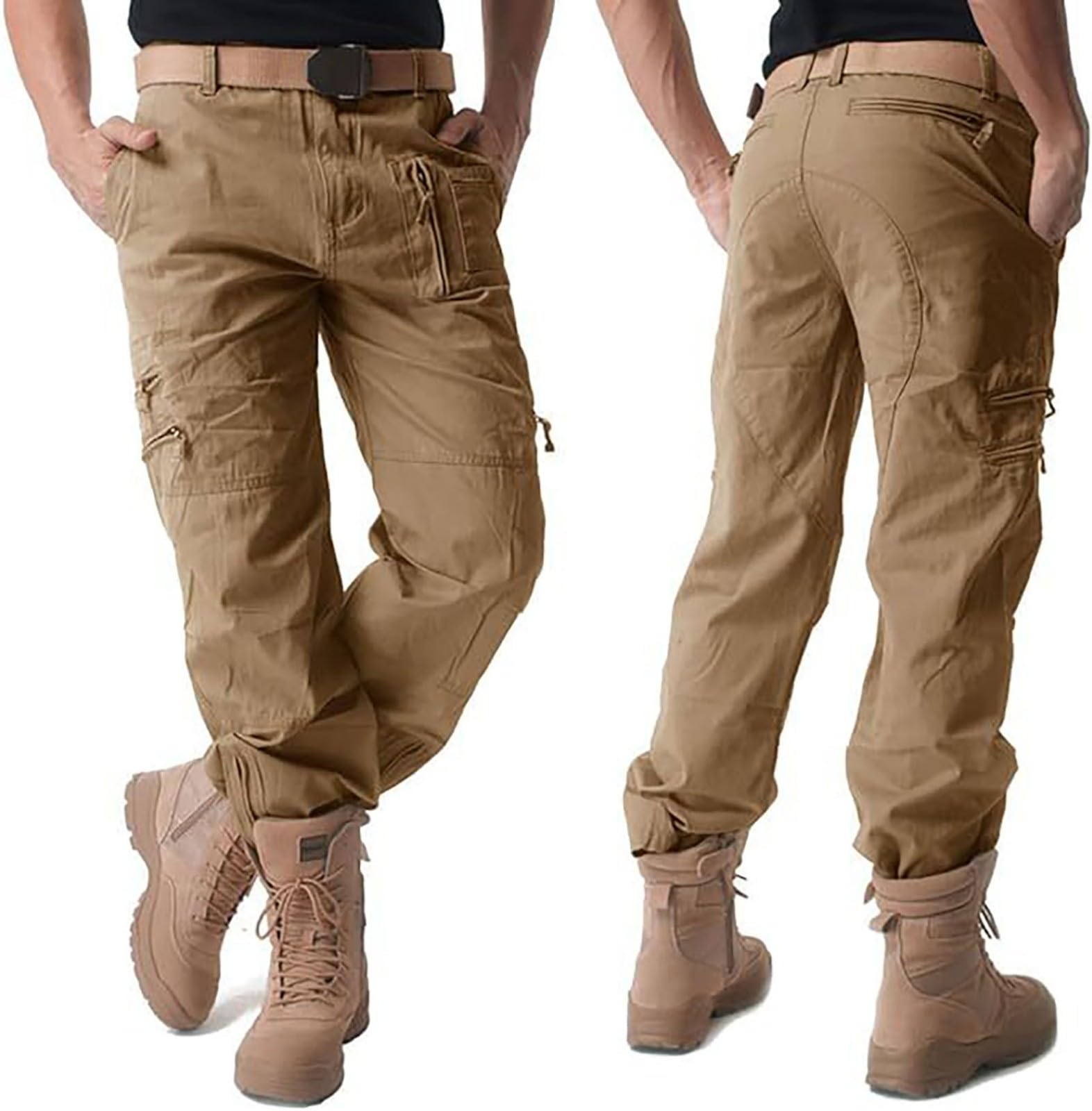 Pantalon Senderismo Hombre Pantalones Trekking Polainas Impermeables Chandal Algodon Tacticos Militar De Invierno Montaña Softshell Esqui Ropa Trabajo Caza Pantalón forro Polar Nieve 31 Vaquero
