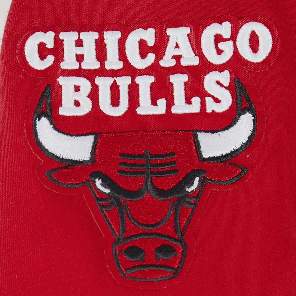 Pro Standard NBA Classic Chenille BB Fleece Full Zip Hoodie Felpa con Cappuccio, Rosso/Escursione, Tinta Unita (Getaway Solids), M Bambino