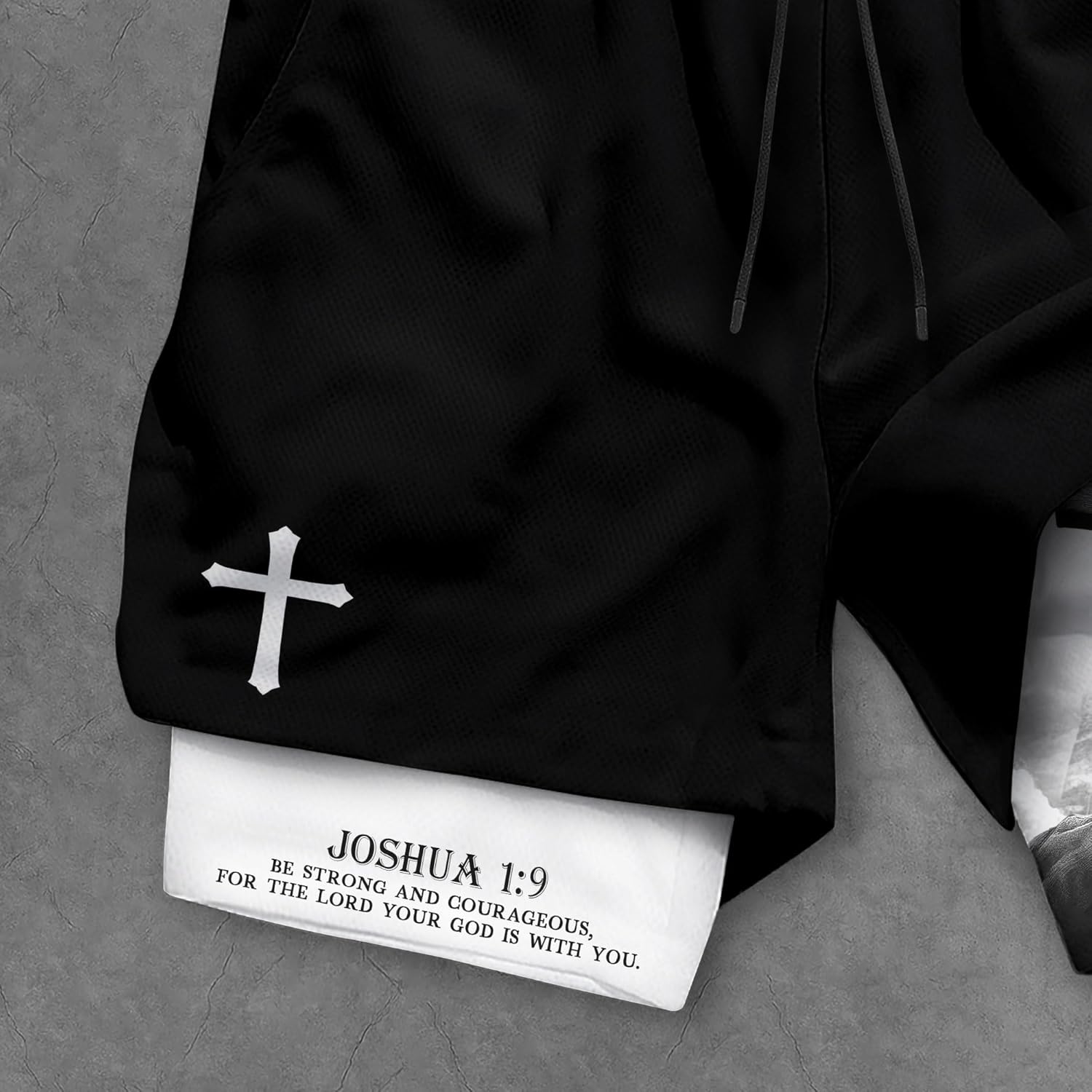 Christian Shorts for Men, Mens Gym Clothes, Work Out Shorts Gym for Men, Mens Shorts with Liner