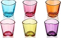 Vista 5 de Set de Vasos de Chupito en Forma de Corazón, Vaso de Chupito Rosa Lindo para Accesorios de Carro de Bar 1.5oz (6, Rosa)