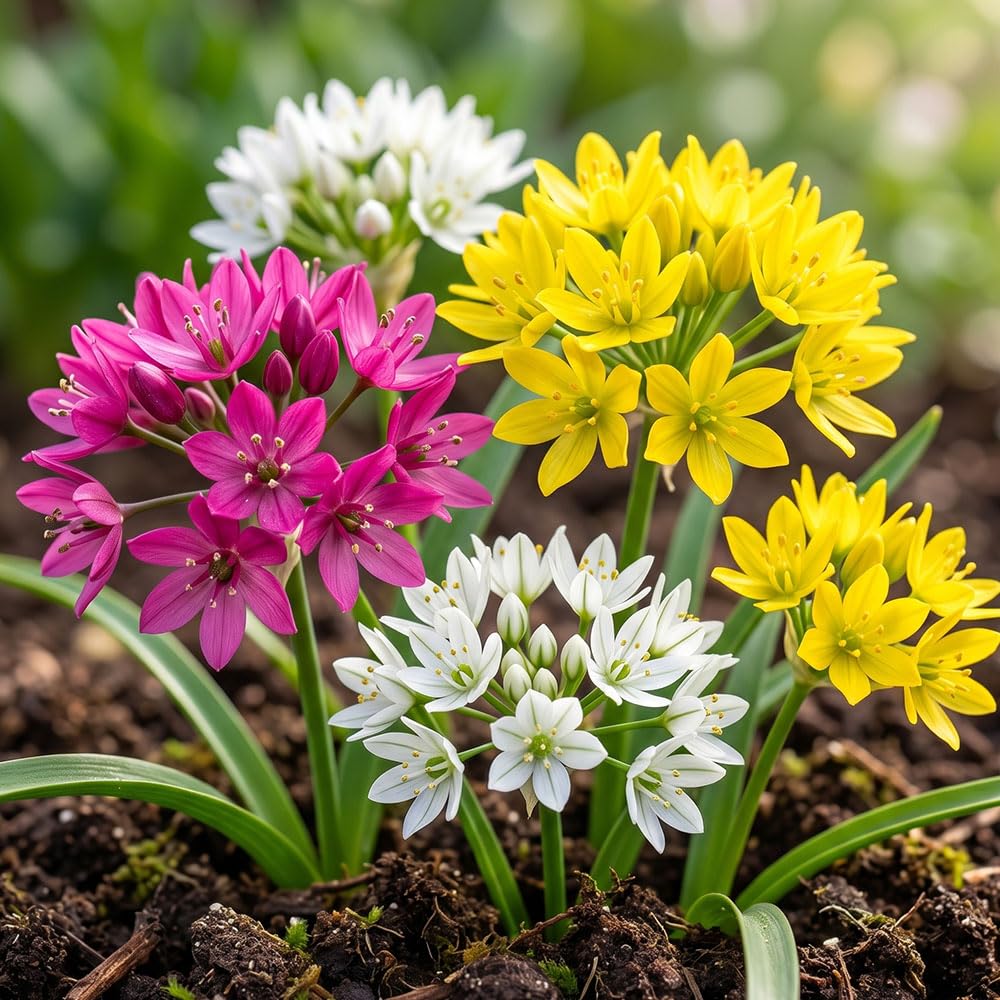 75 x Allium Mixed – Bright Colourful Blooms – Spring Flowering Bulbs – Perennial – Attracts Bees & Butterflies – for Your Beautiful Garden