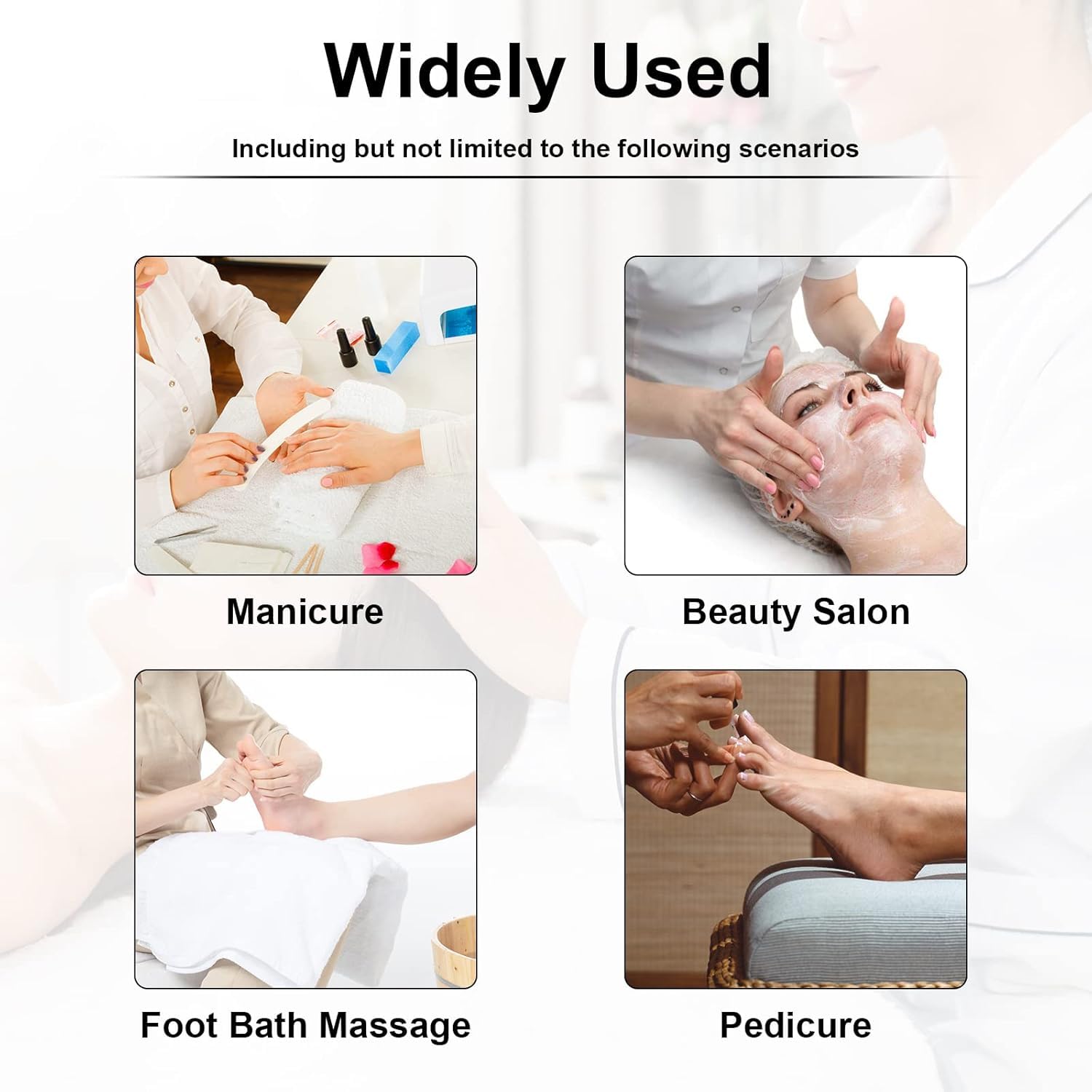 Taburete de pie de pedicura para salón de belleza SPA reposapiés de baño de pies de dos colores opcionales asiento de soporte grueso ruedas de calidad ET285000 (marrón oscuro) 9