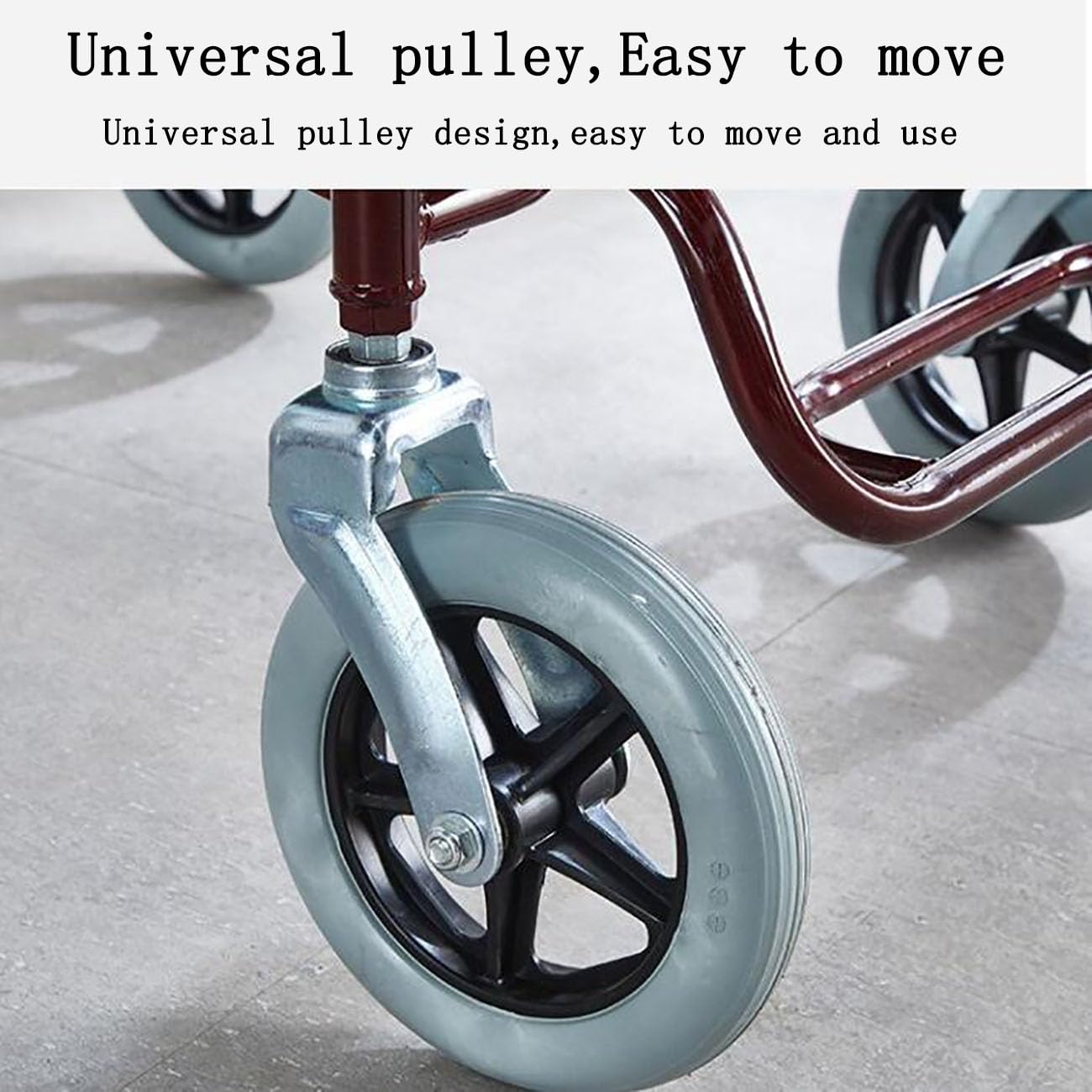 Deambulatore Ultraleggero Pieghevole,Carrellino per Anziani,Design del Freno A Mano,Carrello con Ruote Portatutto Spesa Portatile,Pedale Antiscivolo,Supporta Fino A 150 Libbre