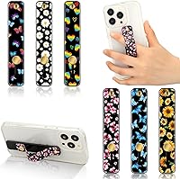 Vista 28 de Weewooday 6 piezas soporte de agarre para teléfono correa de agarre para teléfono celular correa telescópica para dedos soporte universal kickstand