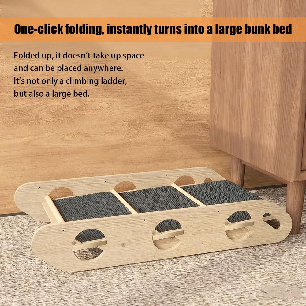 Rampe pour Chien Canapé,Échelle Portative 2-en-1 pour Chiens - Rampes De Canapé Réglables en Hauteur,Pliable Antidérapante,Compatible avec Lit,Canapé Et Voiture - Adaptée Aux Petits Et Moyens Animaux